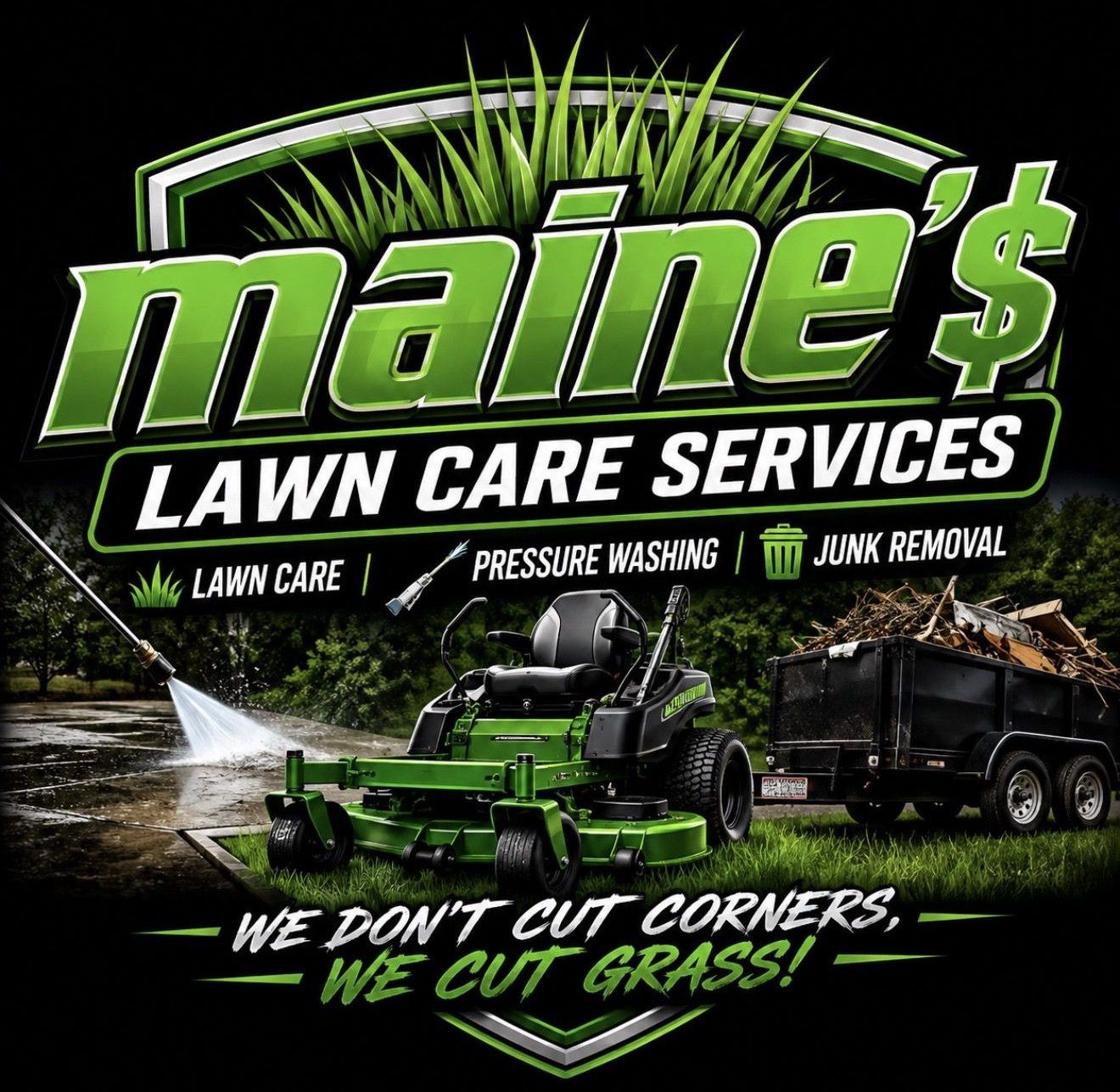Maine's Lawn Services logo